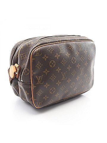 Louis Vuitton Louis Vuitton Reporter PM Shoulder Bag/Handbag, Coated Canvas and Leather, Monogram Pattern, Women's, Brown, M45254 (view 2)