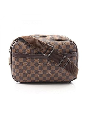 Louis Vuitton Louis Vuitton Reporter PM Shoulder Bag/Handbag, Coated Canvas and Leather, Damier Pattern, Women's, Brown, N45253 (view 1)
