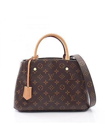 Louis Vuitton Louis Vuitton Montaigne BB Monogram 2-Way Handbag, Coated Canvas and Leather, Women's, Brown, M41055 (view 1)