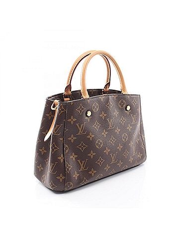 Louis Vuitton Louis Vuitton Montaigne BB Monogram 2-Way Handbag, Coated Canvas and Leather, Women's, Brown, M41055 (view 2)