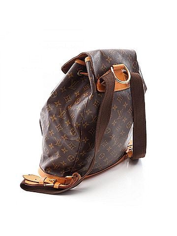Louis Vuitton Louis Vuitton Montsouris GM Monogram Backpack/Handbag, Coated Canvas and Leather, Women's, Brown, M51135 (view 2)
