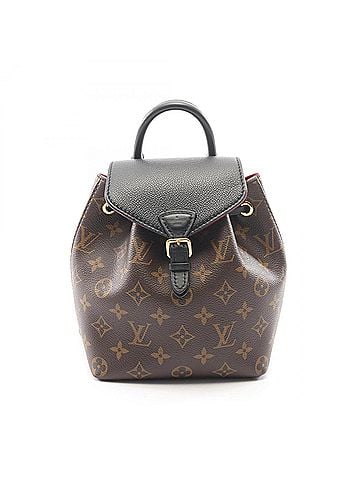 Louis Vuitton Louis Vuitton Montsouris NM BB Backpack/Handbag, Coated Canvas and Leather, Monogram Pattern, Women's, Brown/Black, M45516 (view 1)
