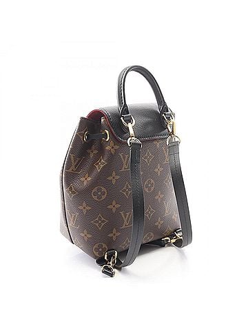 Louis Vuitton Louis Vuitton Montsouris NM BB Backpack/Handbag, Coated Canvas and Leather, Monogram Pattern, Women's, Brown/Black, M45516 (view 2)