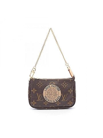 Louis Vuitton Louis Vuitton Mini Pochette Accessoires T&B Handbag, Coated Canvas and Leather, Monogram Pattern, Women's, Brown, M60153 (view 1)