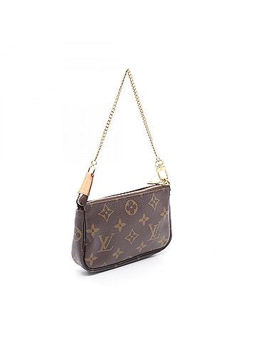 Louis Vuitton Louis Vuitton Mini Pochette Accessoires T&B Handbag, Coated Canvas and Leather, Monogram Pattern, Women's, Brown, M60153 (view 2)