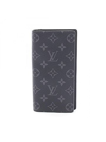 Louis Vuitton Louis Vuitton Portefeuille Brazza Bi-fold Long Wallet, Canvas, Monogram Eclipse, Men's, Black, M61697 (view 1)
