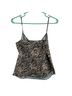 Veronica Beard 100% Silk Snake Print Black Brown Tank Top Size M - photo 2