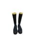 Charlotte Stone Solid Stripes Black Gold Boots Size 9 - photo 5