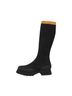 Charlotte Stone Solid Stripes Black Gold Boots Size 9 - photo 1