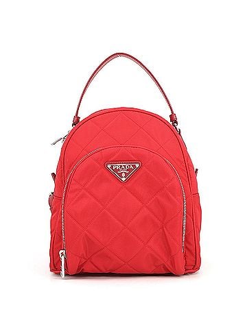 Prada Prada Tessuto Impunto Quilted Triangle Backpack Nylon 1BZ066 PRADA Handbag (view 1)
