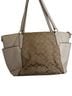 Coach Solid Tan White Leather Tote One size - photo 2
