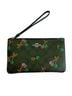 Coach Print Brown Green Wristlet One size - photo 3