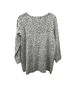 Cynthia Rowley Leopard Print Gray White Pullover Sweater Size 1X - photo 2