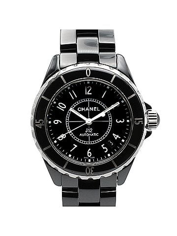 Chanel Chanel J12 Watch, Ceramic, Men's, Black, H0685 (view 1)