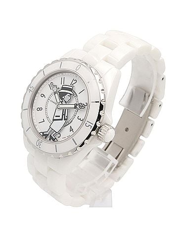 Chanel Chanel J12 Mademoiselle Ceramic Watch for Men, White (H5241) (view 2)