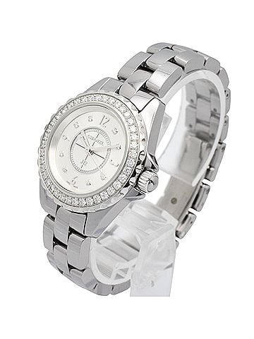 Chanel Chanel J12 Chromatic Diamond Bezel Watch, Titanium Ceramic, Diamond, Ladies, Silver Tone, H3402 (view 2)