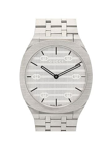 Gucci Gucci 25H Boys' Watch, Stainless Steel, Silver Tone, YA163407 (view 1)