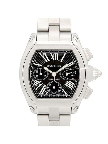 Cartier Cartier Roadster Chronograph XL Watch, Stainless Steel, Men's, Black (W62020X6) (view 1)