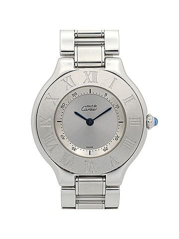Cartier Cartier Must 21 LM Watch, Stainless Steel, Ladies, Silver Tone, W10110T2 (view 1)