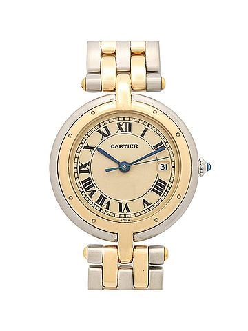 Cartier Cartier Panthère Vendôme LM 2-Row Watch, 18K (Yellow Gold) Stainless Steel, Boys' Size, Ivory, 83084242 (view 1)