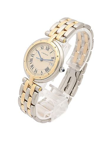 Cartier Cartier Panthère Vendôme LM 2-Row Watch, 18K (Yellow Gold) Stainless Steel, Boys' Size, Ivory, 83084242 (view 2)