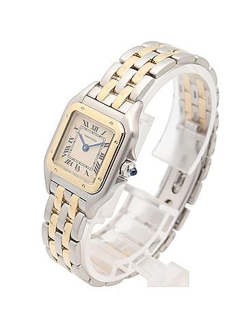 Cartier Cartier Panthère SM 2-Row Watch, 18K (Yellow Gold) Stainless Steel, Ladies', Ivory (W25029B6) (view 2)