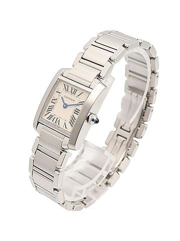 Cartier Cartier Tank Française SM Watch, Stainless Steel, Ladies, Silver Tone, W51008Q3 (view 2)