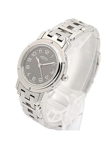 Hermès Hermes Clipper watch, stainless steel, women's, gray, CL4.210 (view 2)
