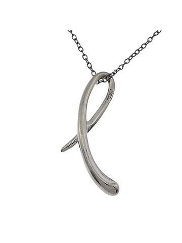 Tiffany & Co. Tiffany & Co. Elsa Peretti Alphabet Letter I Necklace, SV925 Stainless Steel, Women's (view 1)