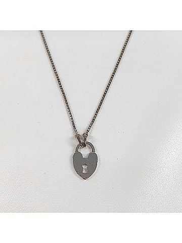 Christian Dior Christian Dior Heart Lock Necklace for Women, Venetian Chain (view 2)