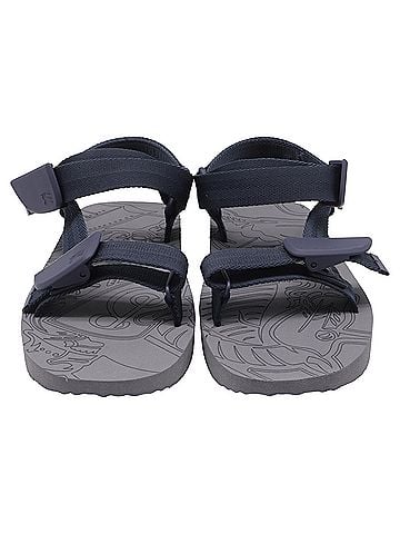 Burberry Burberry Trek Sandals in Navy Blue Rubber (view 2)