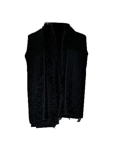 Hermès Hermès H Logo Accent Scarf in Black Cashmere (view 2)