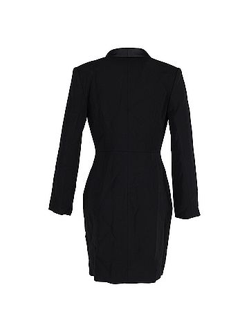 Iris & Ink Iris & Ink x Julia Restoin Roitfeld Cady Tuxedo Dress in Black Viscose (view 2)