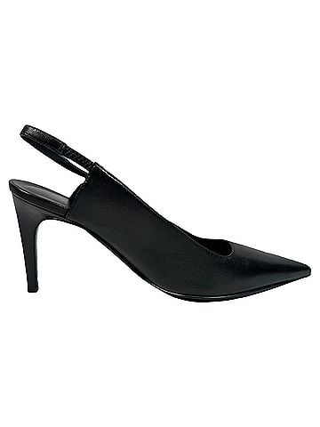 Hermès  Hermès Lover 80 Slingback Pumps in Black Leather (view 1)