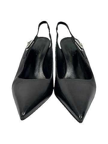 Hermès  Hermès Lover 80 Slingback Pumps in Black Leather (view 2)