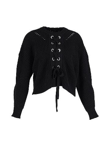 Isabel Marant Isabel Marant Black Laley Sweater in Black Cotton (view 1)
