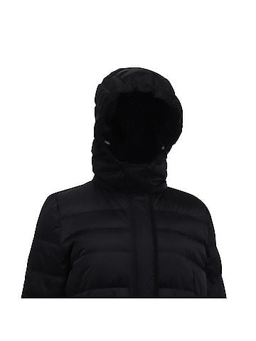 Theory  Theory Hooded Down Coat in Black Polyester (view 2)