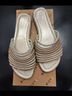 Mix No. 6 Silver White Gold Sandals Size 9 - photo 3