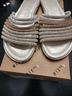 Mix No. 6 Silver White Gold Sandals Size 9 - photo 4