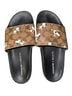 Coach Print Brown Black Sandals Size 7 - photo 1