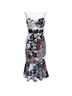Keepsake 100% Polyester Floral Pink Blue White Cocktail Dress Size S - photo 5