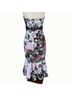 Keepsake 100% Polyester Floral Pink Blue White Cocktail Dress Size S - photo 8