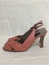 Etienne Aigner 100% Leather Orange Pink Heels Size 6 1/2 - photo 11