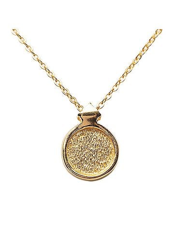 Christian Dior Christian Dior Dior Logo Necklace, Gold and Black Plated Rhinestones, Women's. (view 2)