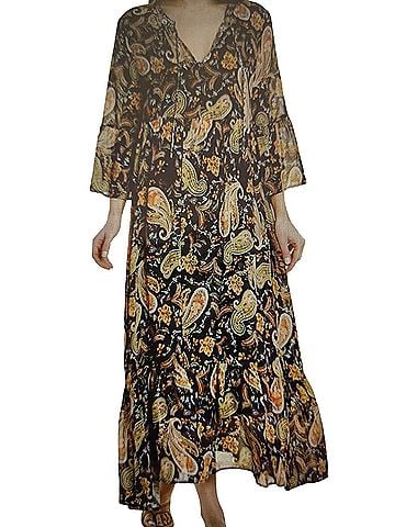 Jade by Johnny Was Bryce crepe midi Casual Dress (view 1)