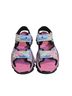 Adidas Tie-dye Black Blue Multi Color Sandals Size 5 - photo 1
