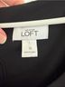 Ann Taylor LOFT 62% Polyester 34% Rayon 4% Spandex 100% Acetate Black Cocktail Dress Size 12 - photo 3