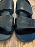 Vince. 100% Leather Solid Black Sandals Size 7 1/2 - photo 6