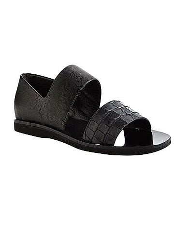 Vince. Salina Croc Leather Strap  Sandals (view 1)