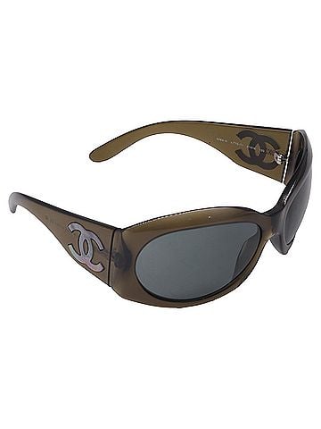 Chanel Chanel Interlocking C 5084H Sunglasses in Olive Acetate (view 2)
